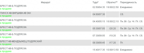 Расписание 18 автобуса брест