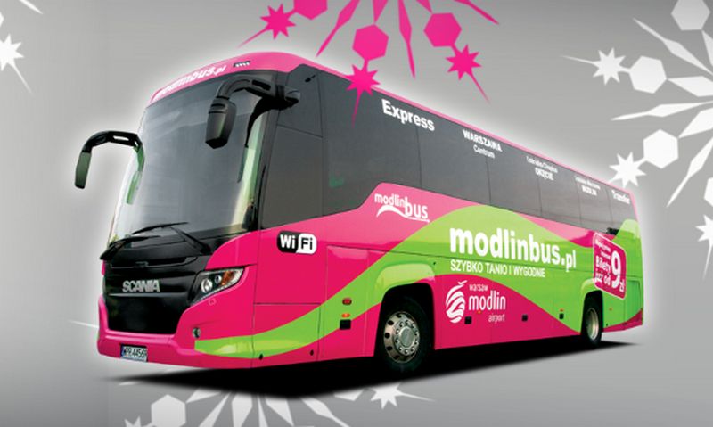 ModlinBus-OkBus Билеты в аэропорты Варшавы за 2€ до 30.04.2020