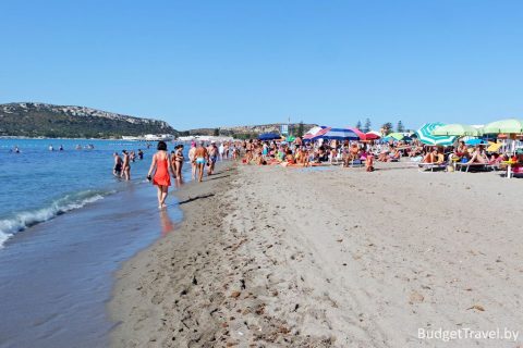 Пляж Poetto Beach - Береговая линия