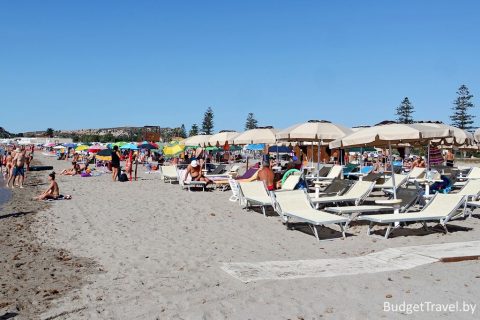 Poetto Beach - Платные лежаки