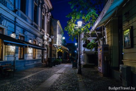 Старый город ночью - Бухарест