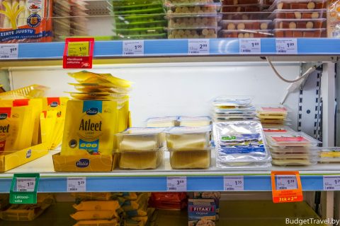 Цены в Таллине на Сыр