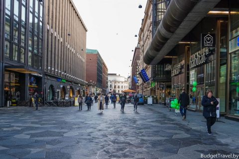 Шопинг-улица в Хельсинки