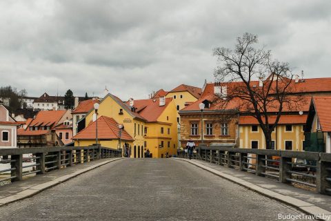Мост через Влтаву в Чески-Крумлов