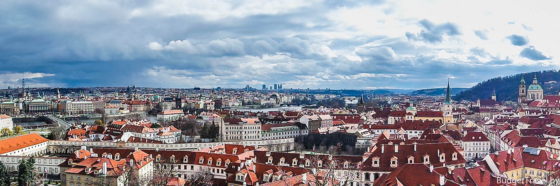 Панорама Праги с Пражского града
