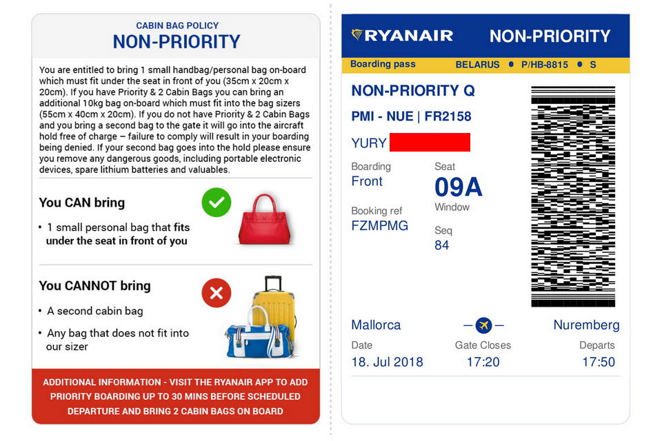 Инструкция — Регистрация на рейс Ryanair — Обновлено