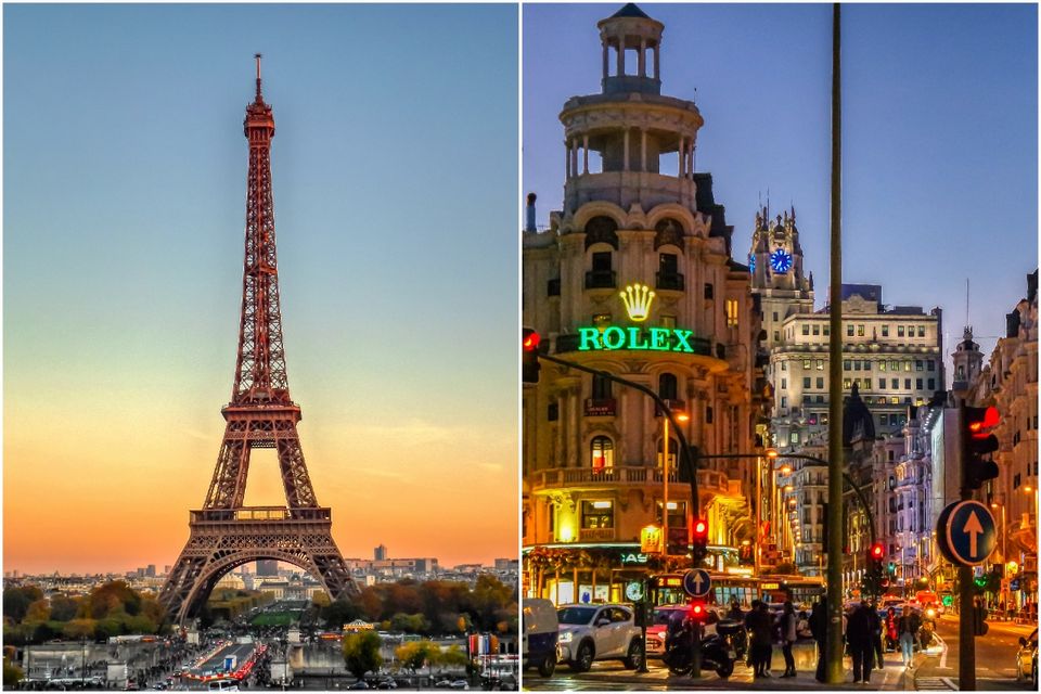 Как добраться Париж — Мадрид