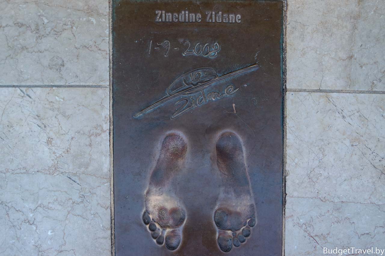 Отпечаток ног Зинедина Зидана Golden Foot