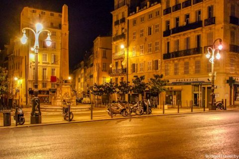 Улицы Марселя ночью