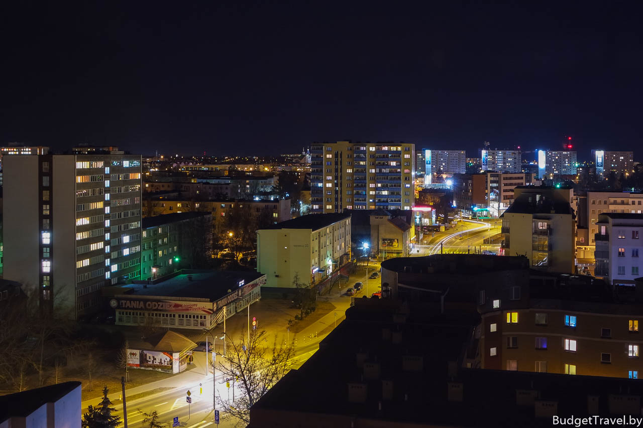 Ночная панорама Белостока