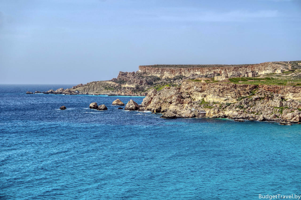Панорама с утёса на Мальте