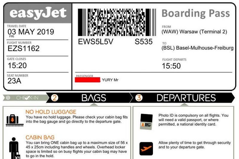 Онлайн Регистрация на рейс EasyJet – Инструкция