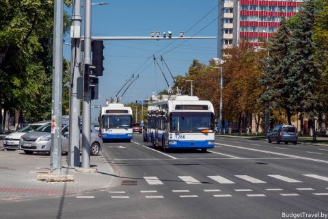 Новый троллейбус в Кишинёве