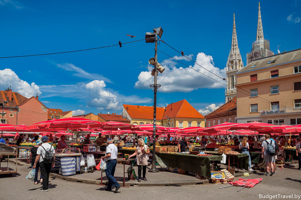 Что посмотреть в Загребе - Рынок Долац