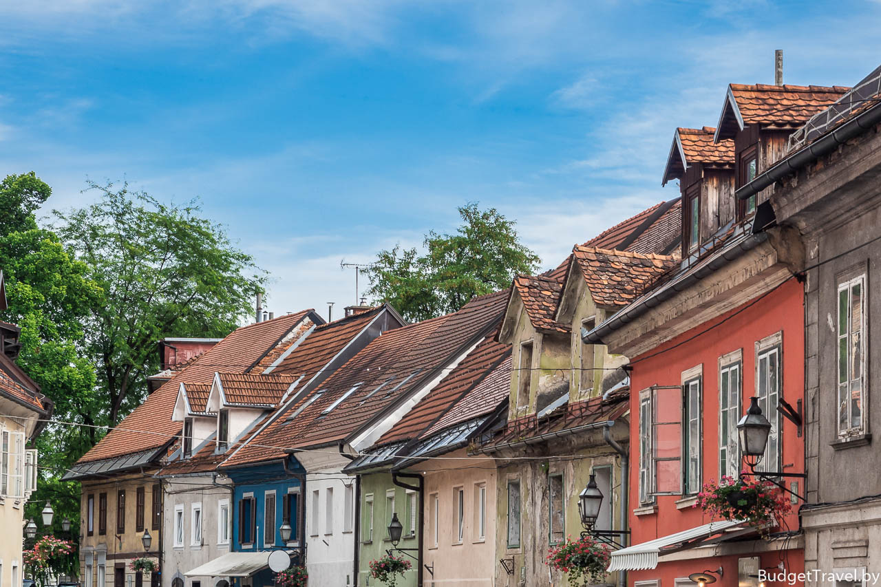 Крыши старого города в Любляне