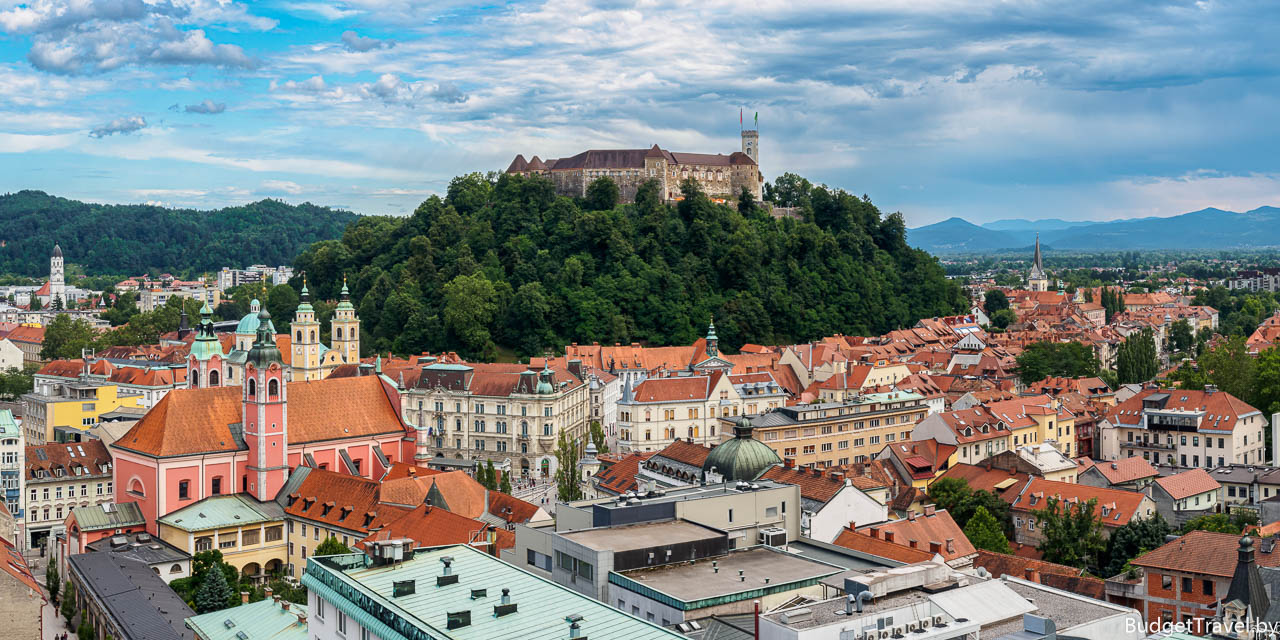 Панорама Люблянского замка