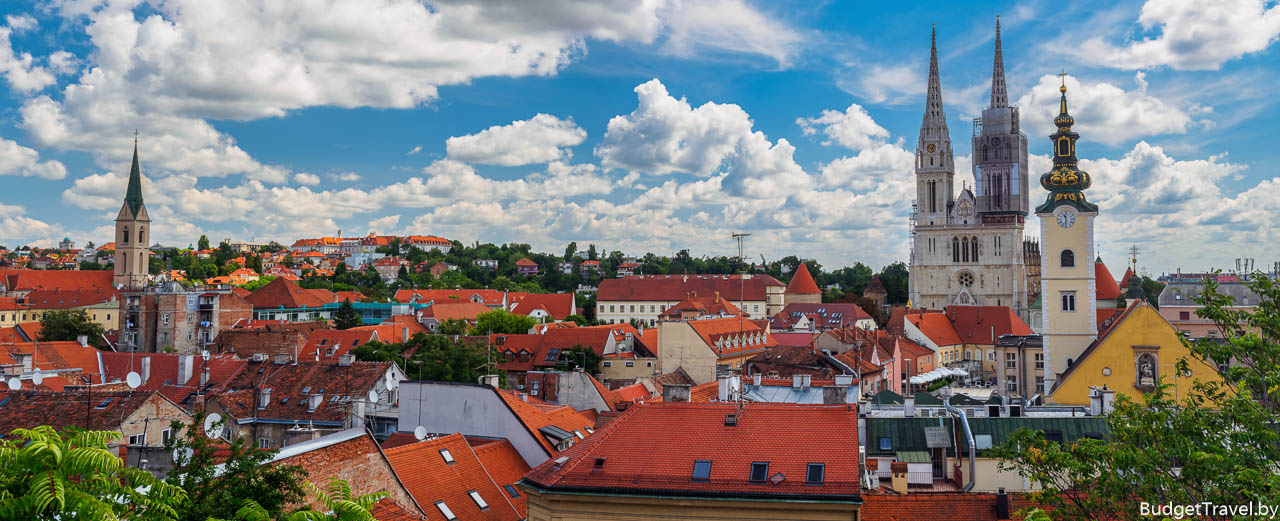 Вид на Загреб с обзорной площадки