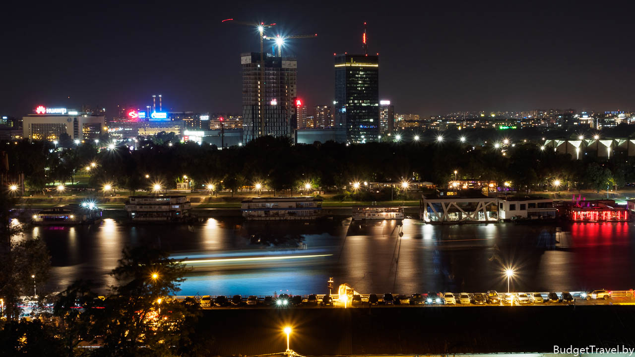Ночная панорама Белграда